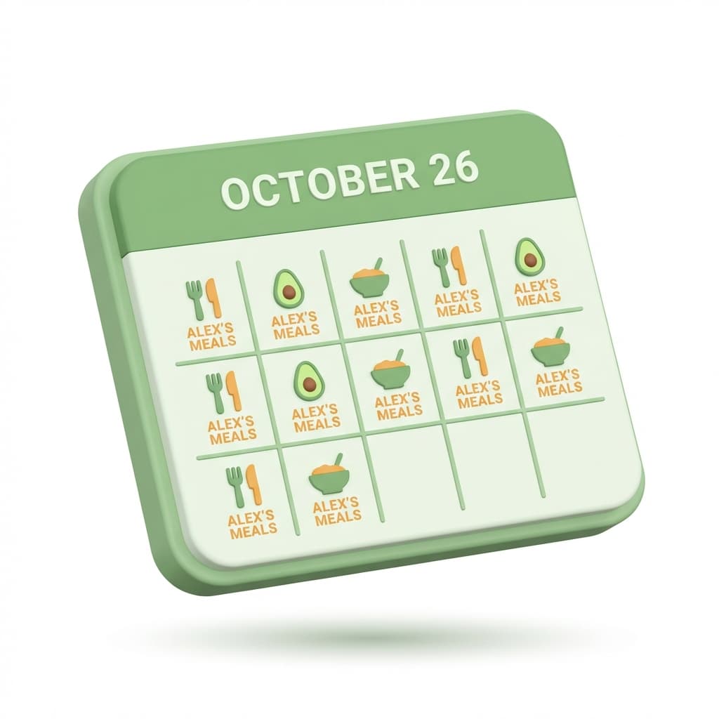 Personalised Meal Timetable
